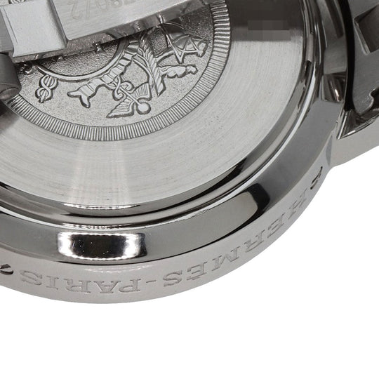 HERMES Watches Quartz CL1.310 Stainless Steel Silver Clipper Chronograph blue dial