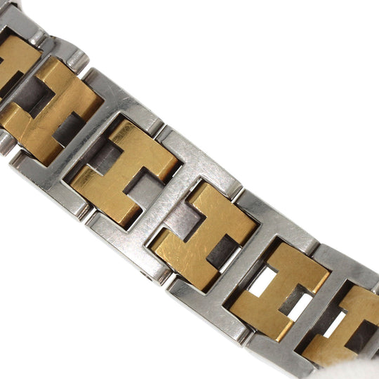 HERMES Watches Quartz CR1.220 Stainless Steel , SSxGP gold Clojure white dial Women Used Authentic
