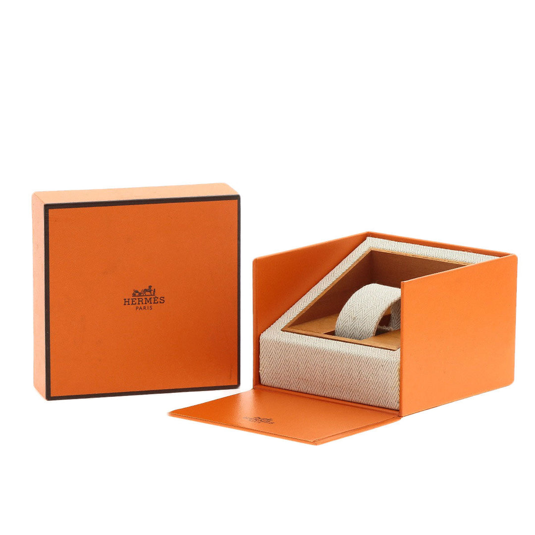 HERMES Watches Quartz CR1.220 Stainless Steel , SSxGP gold Clojure white dial Women Used Authentic