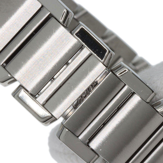 CARTIER Watches Quartz W51008Q3 Stainless Steel , Stainless Steel Silver Tank francaise SM Silver dial Women Used Authentic