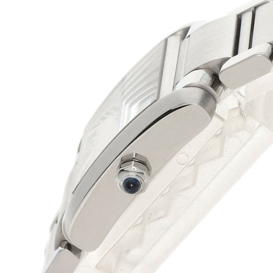 CARTIER Watches Quartz W51008Q3 Stainless Steel , Stainless Steel Silver Tank francaise SM Silver dial Women Used Authentic