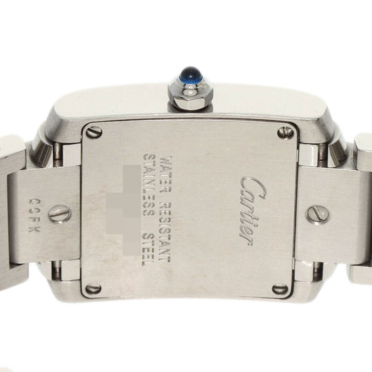 CARTIER Watches Quartz W51008Q3 Stainless Steel , Stainless Steel Silver Tank francaise SM Silver dial Women Used Authentic