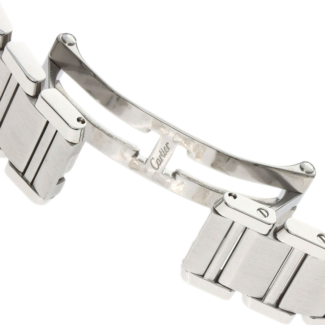 CARTIER Watches Quartz W51008Q3 Stainless Steel , Stainless Steel Silver Tank francaise SM Silver dial Women Used Authentic