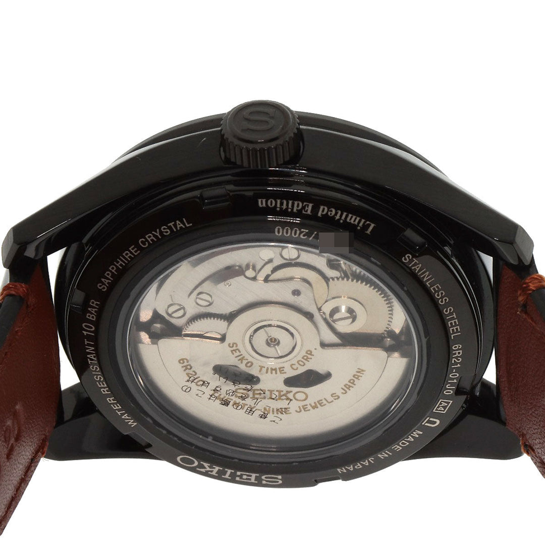 SEIKO Watches Mechanical Automatic SARW063 6R21-01J0 Stainless Steel, Leather black Presage Limited to 2000 pieces Brown dial mens Used Authentic