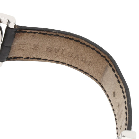 BVLGARI Watches Mechanical Automatic BB38SLD Stainless Steel, Leather Silver Bulgari Bulgari Silver dial mens Used Authentic