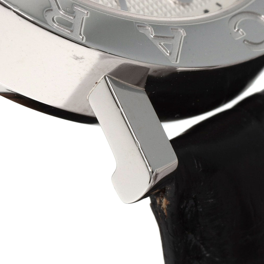 BVLGARI Watches Mechanical Automatic BB38SLD Stainless Steel, Leather Silver Bulgari Bulgari Silver dial mens Used Authentic