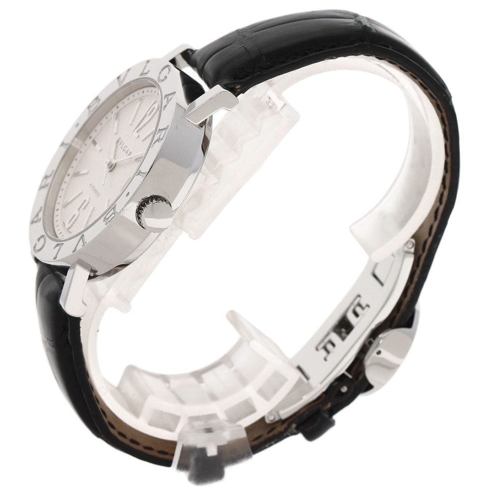 BVLGARI Watches Mechanical Automatic BB38SLD Stainless Steel, Leather Silver Bulgari Bulgari Silver dial mens Used Authentic