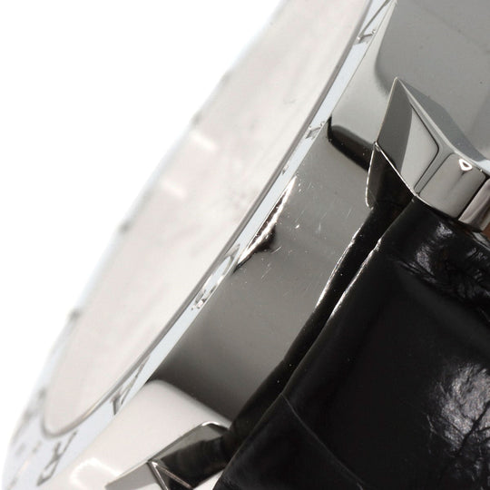 BVLGARI Watches Mechanical Automatic BB38SLD Stainless Steel, Leather Silver Bulgari Bulgari Silver dial mens Used Authentic