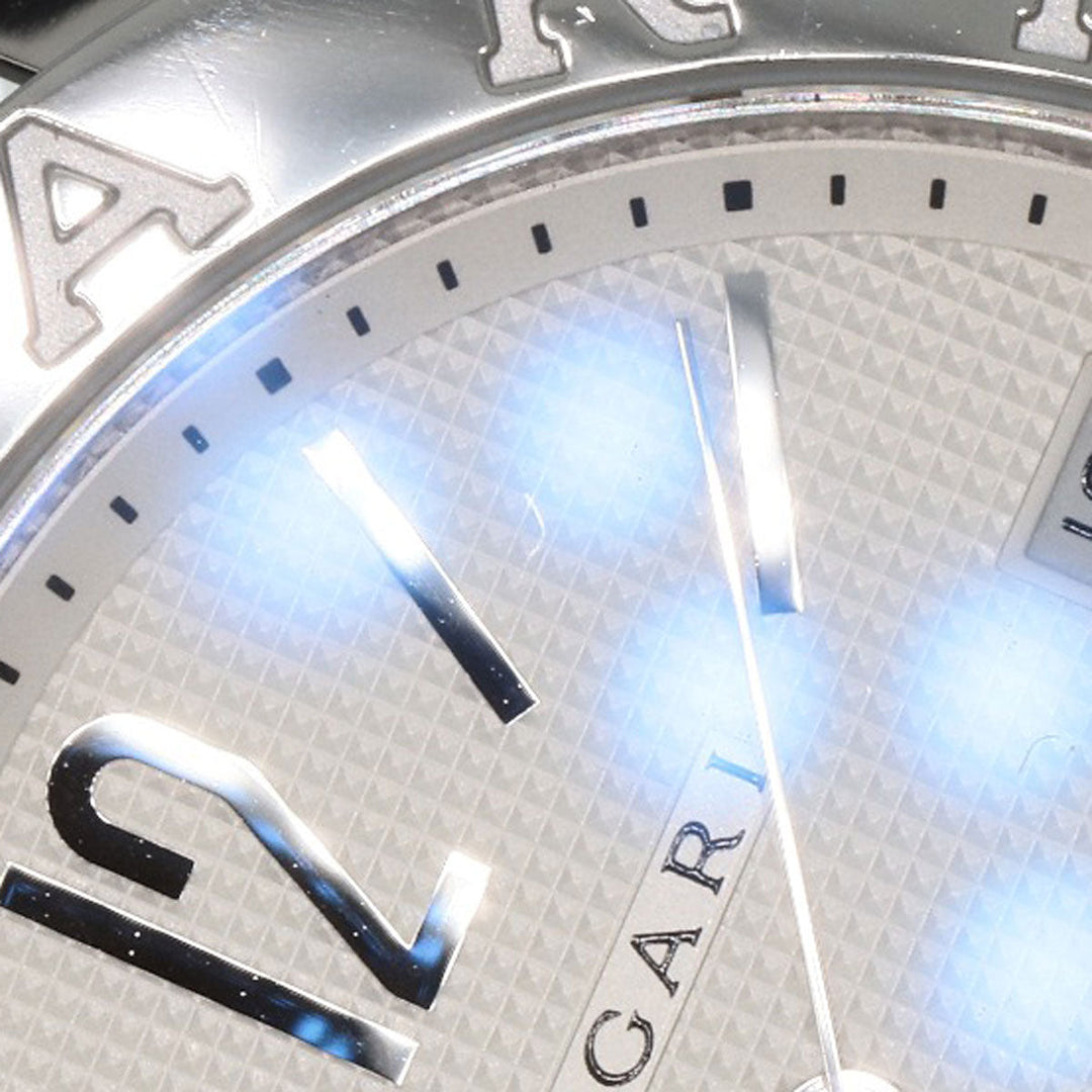 BVLGARI Watches Mechanical Automatic BB38SLD Stainless Steel, Leather Silver Bulgari Bulgari Silver dial mens Used Authentic