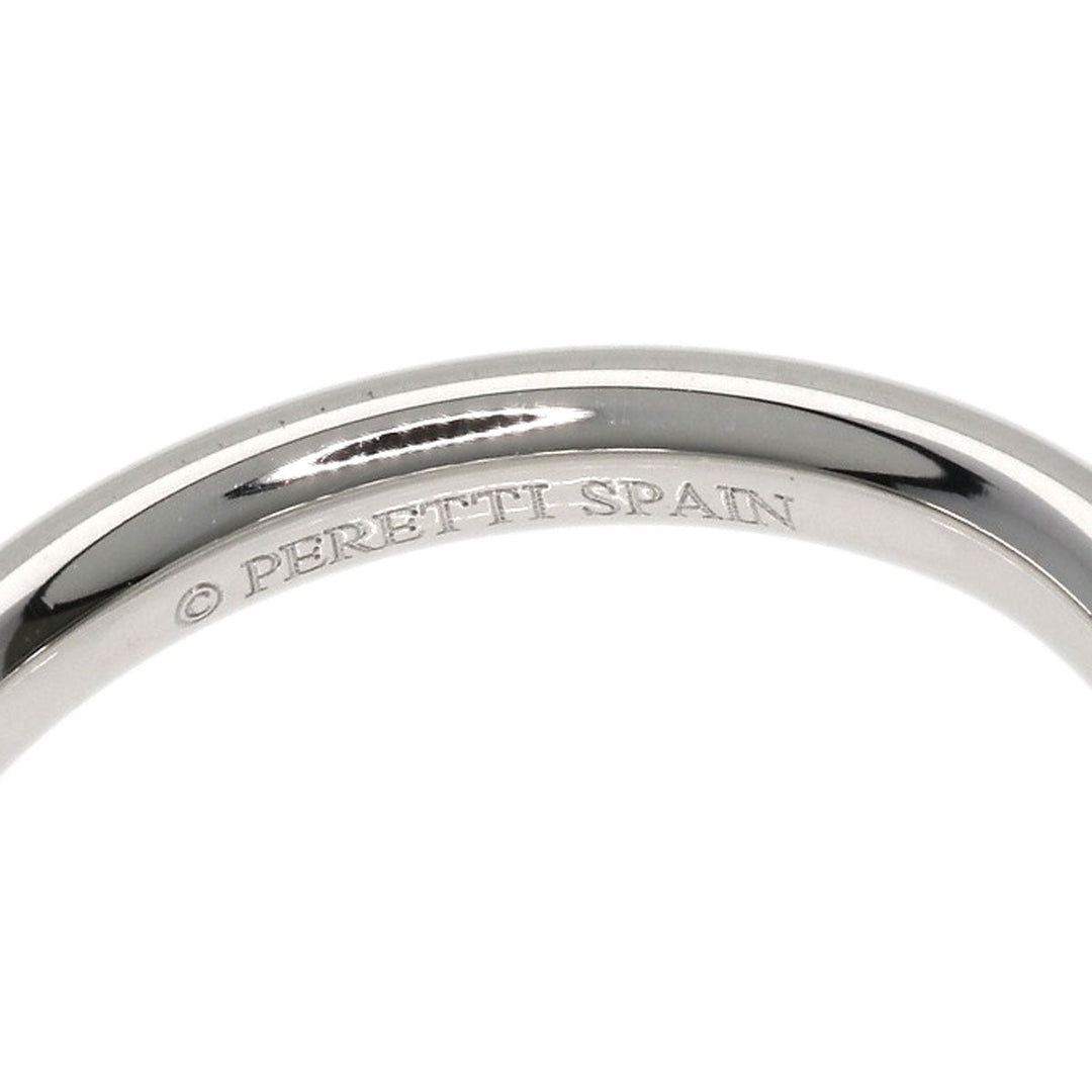 TIFFANY&Co. Ring PT950 Silver Curved band Women Used Authentic