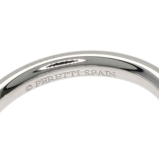 TIFFANY&Co. Ring PT950 Silver Curved band Women Used Authentic