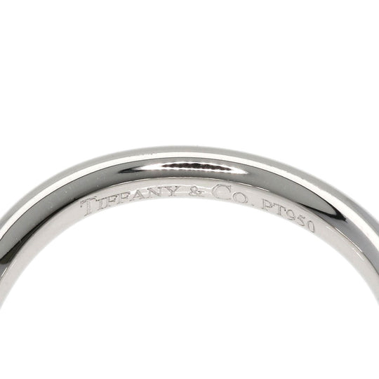 TIFFANY&Co. Ring PT950 Silver Curved band Women Used Authentic