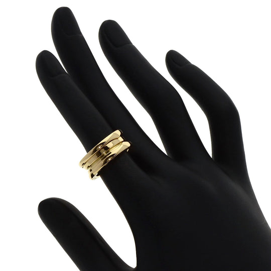 BVLGARI Ring 18K Yellow Gold gold B-zero1 B-zero One 2 Band #48 Women Used Authentic