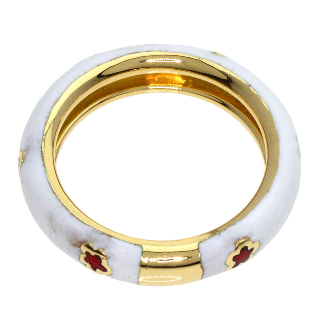 Ponte Vecchio Ring 18K Yellow Gold gold enamel Women Used Authentic