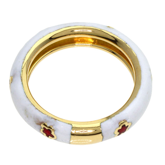 Ponte Vecchio Ring 18K Yellow Gold gold enamel Women Used Authentic