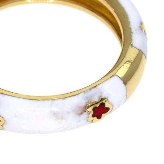 Ponte Vecchio Ring 18K Yellow Gold gold enamel Women Used Authentic