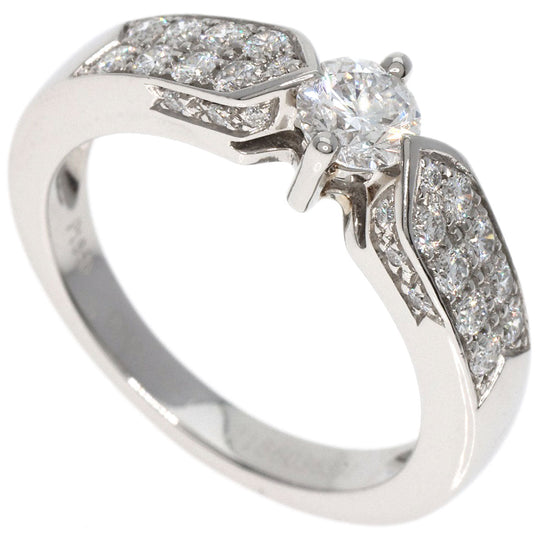 Chaumet Ring PT950 Silver Plume de Chaumet Diamond #48