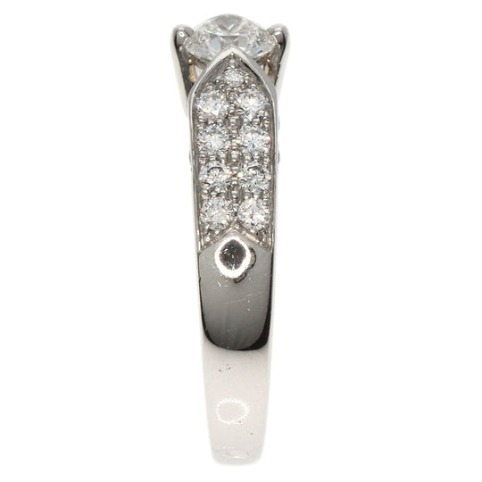 Chaumet Ring PT950 Silver Plume de Chaumet Diamond #48