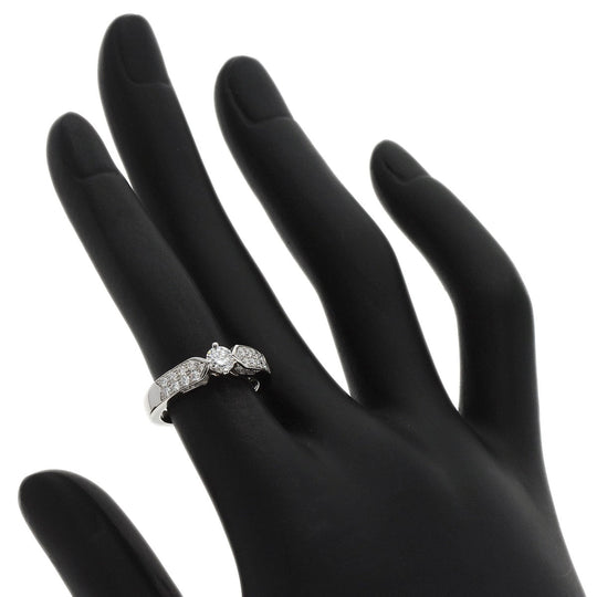 Chaumet Ring PT950 Silver Plume de Chaumet Diamond #48