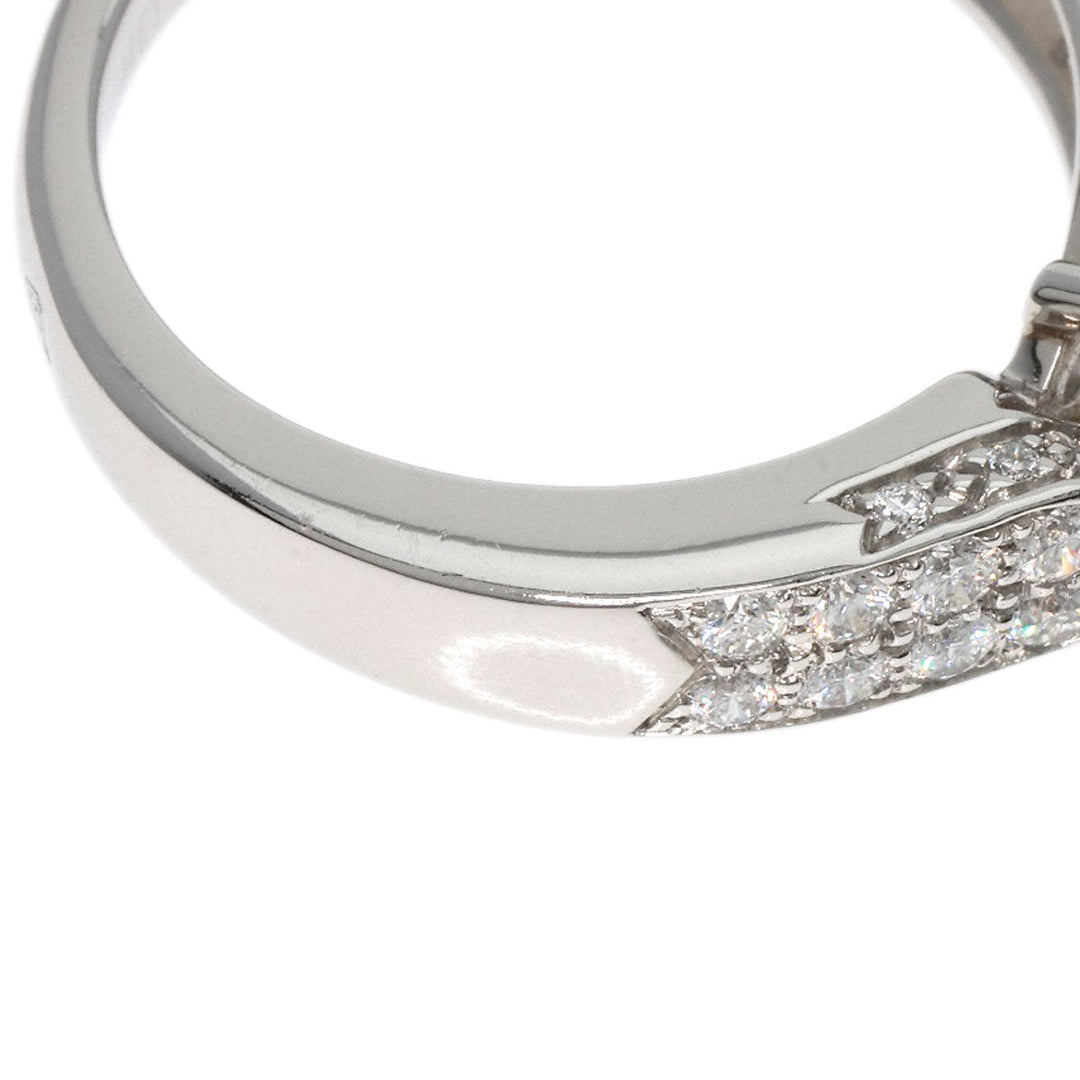 Chaumet Ring PT950 Silver Plume de Chaumet Diamond #48