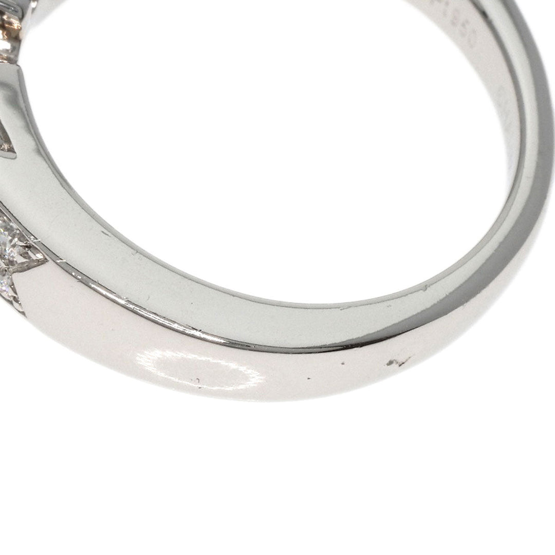 Chaumet Ring PT950 Silver Plume de Chaumet Diamond #48