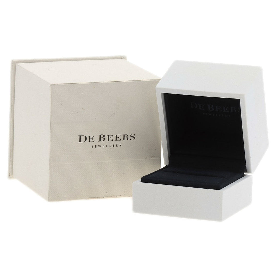 De Beers Ring PT950 Silver Classic Solitaire