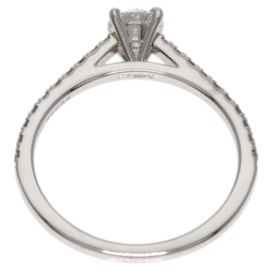 De Beers Ring PT950 Silver Classic Solitaire