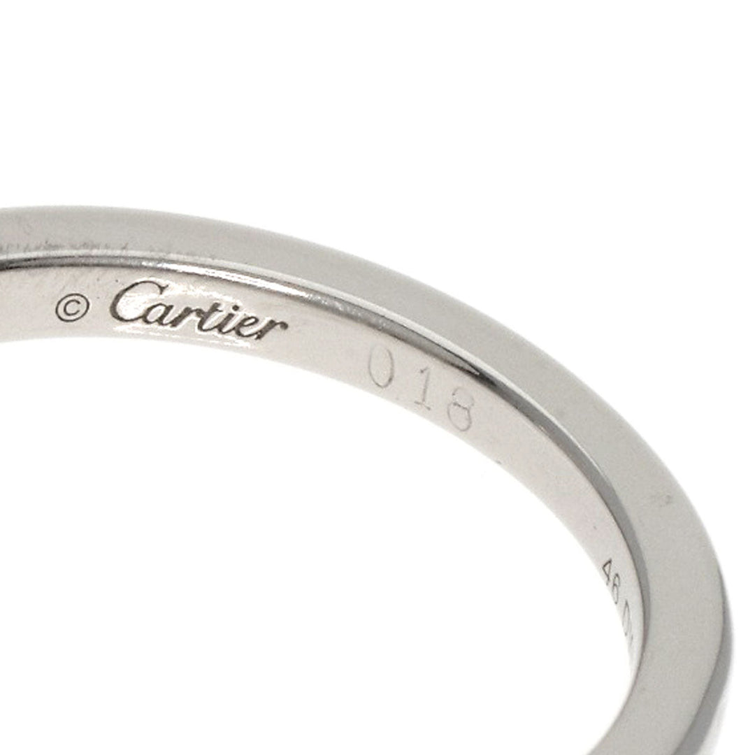 CARTIER Ring PT950 Silver Ballerina diamond # 46 Women Used Authentic
