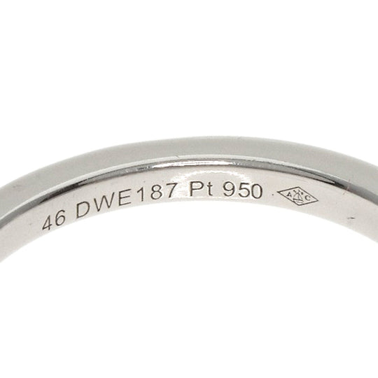 CARTIER Ring PT950 Silver Ballerina diamond # 46 Women Used Authentic