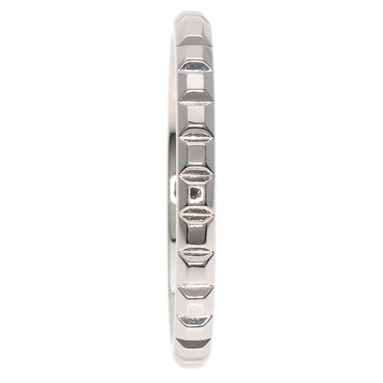 Boucheron Ring PT950 Silver Quatre Clos de Paris Medium #66 mens Used Authentic