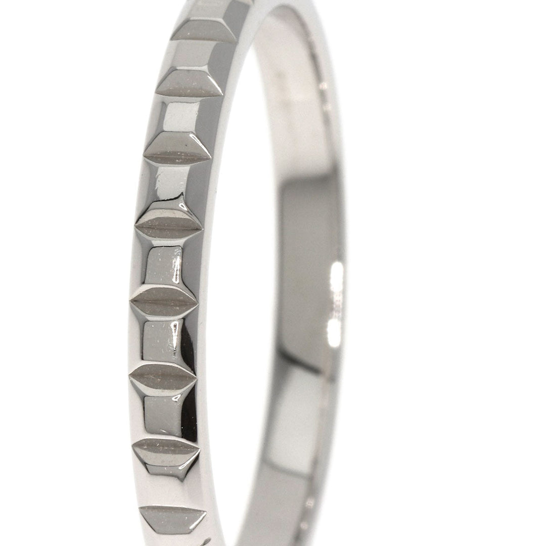 Boucheron Ring PT950 Silver Quatre Clos de Paris Medium #66 mens Used Authentic