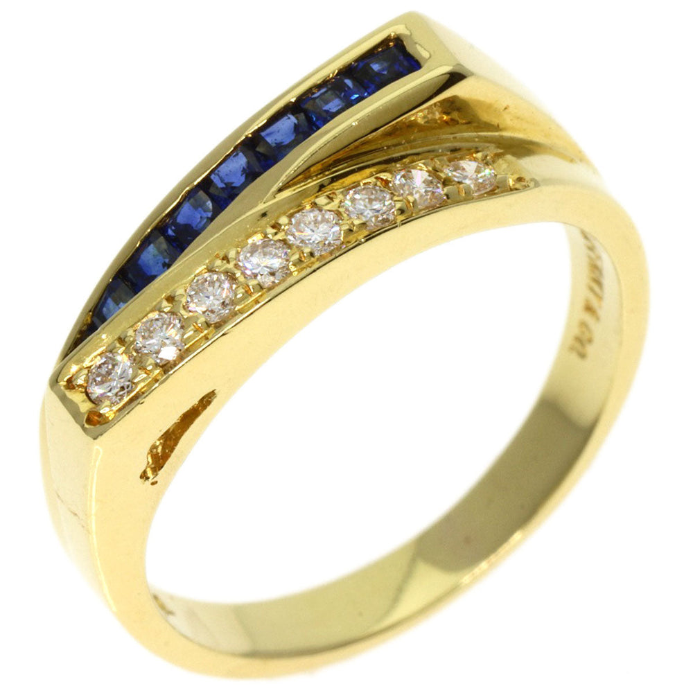 TIFFANY&Co. Ring 18K Yellow Gold gold Sapphire diamond Women Used Authentic