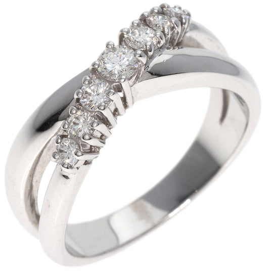 MIKIMOTO Ring K18WG Silver diamond