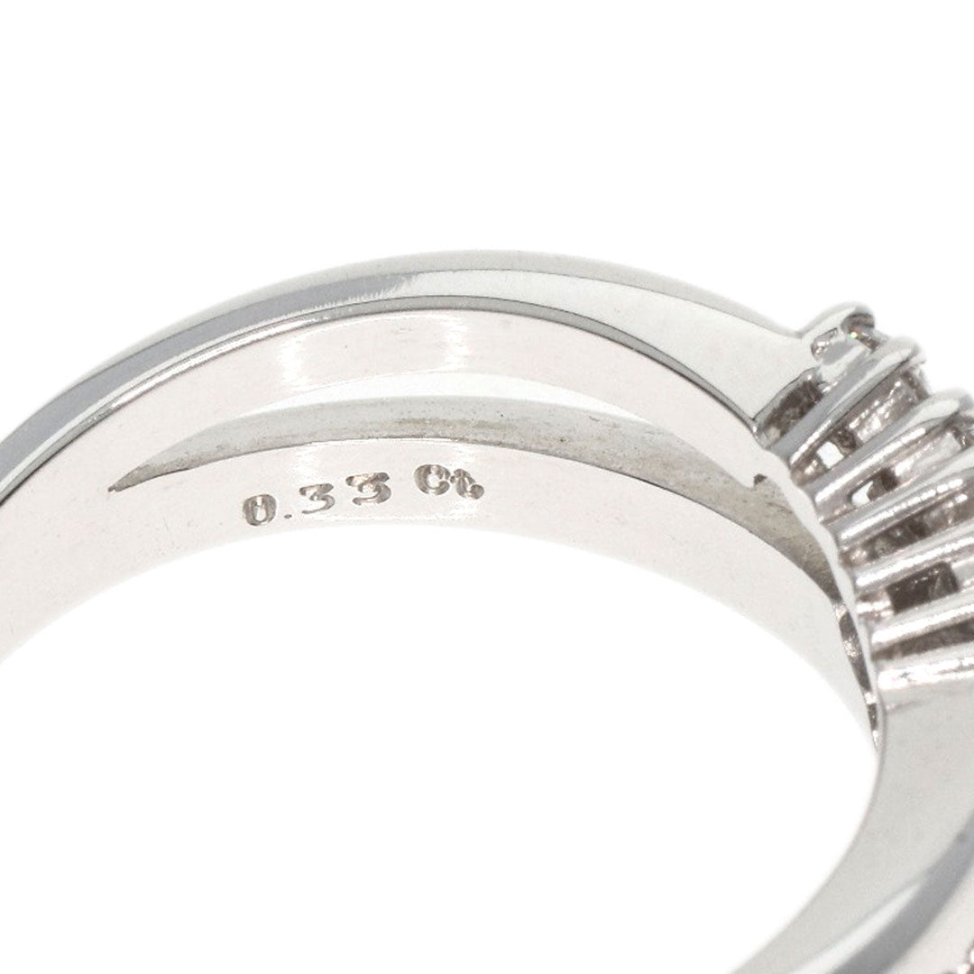 MIKIMOTO Ring K18WG Silver diamond