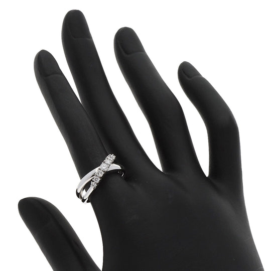 MIKIMOTO Ring K18WG Silver diamond