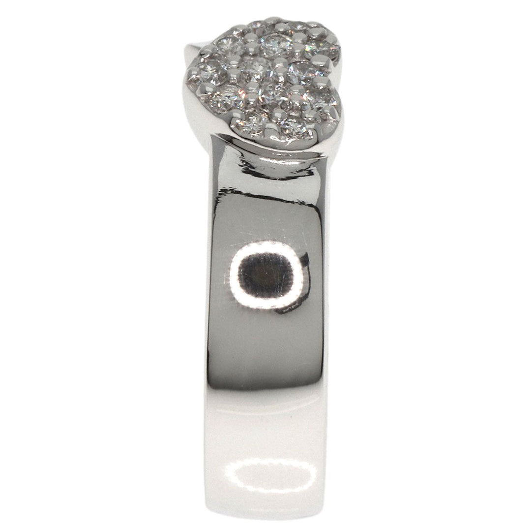 Ponte Vecchio Ring K18WG Silver Heart motif diamond