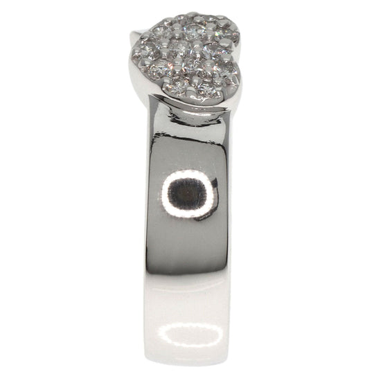 Ponte Vecchio Ring K18WG Silver Heart motif diamond