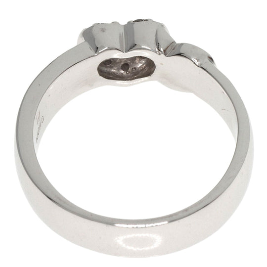Ponte Vecchio Ring K18WG Silver Heart motif diamond