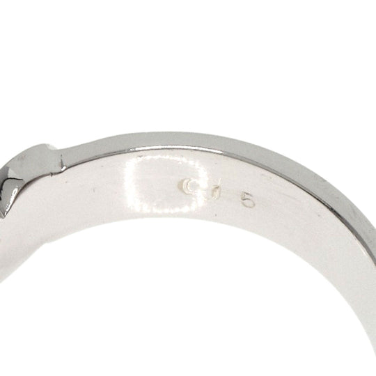 Ponte Vecchio Ring K18WG Silver Heart motif diamond