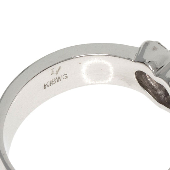 Ponte Vecchio Ring K18WG Silver Heart motif diamond