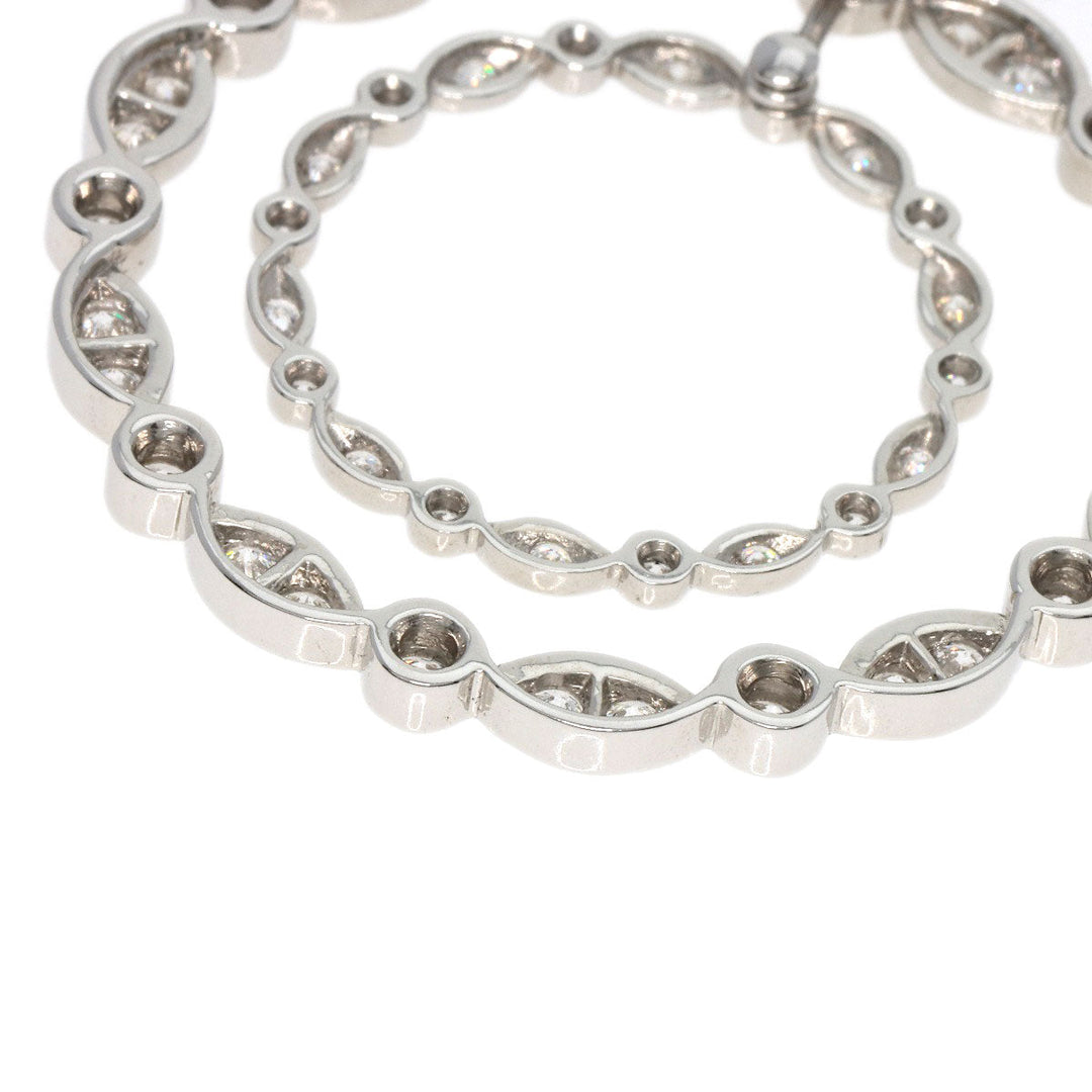 TIFFANY&Co. Necklace PT950 Silver Swing diamond