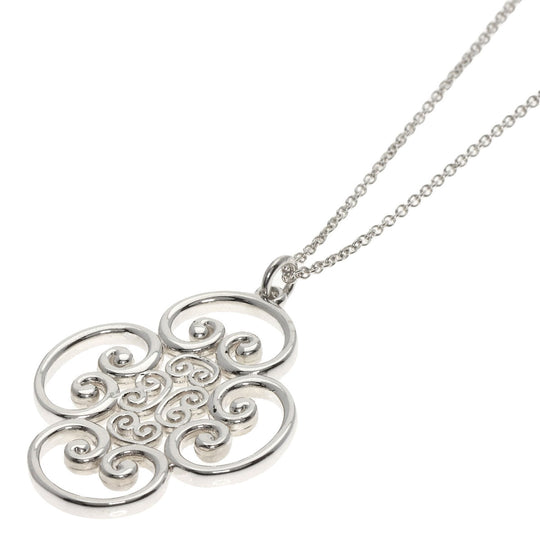 TIFFANY&Co. Necklace SV Silver Venezia Goldoni QuadroPro NC Women Used Authentic