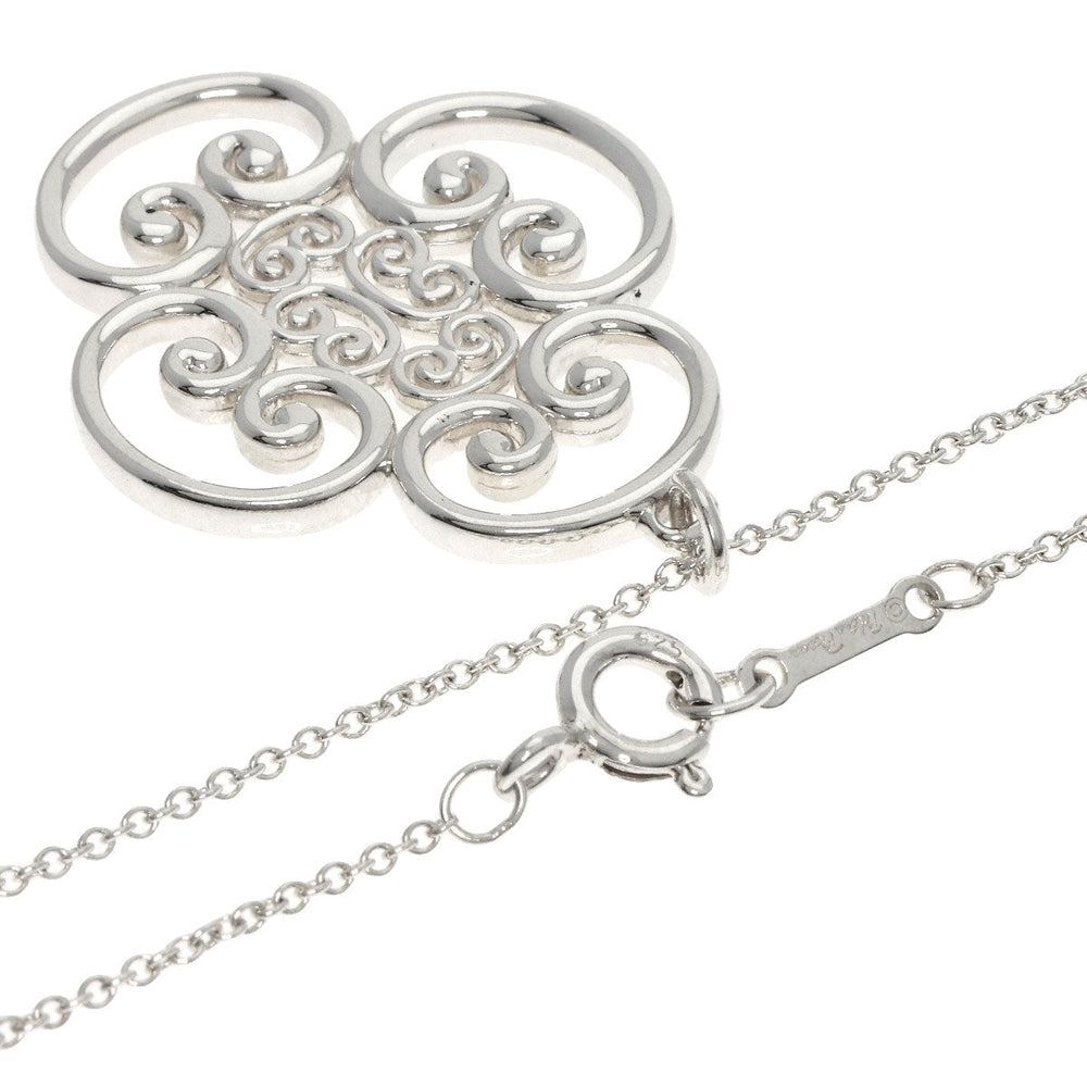 TIFFANY&Co. Necklace SV Silver Venezia Goldoni QuadroPro NC Women Used Authentic