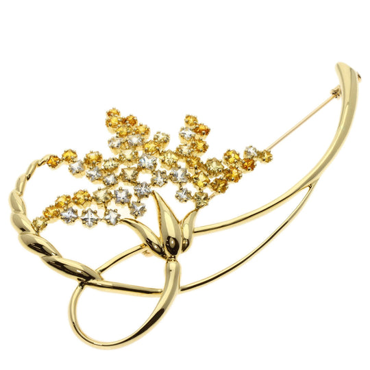 JUNE Brooch 18K Yellow Gold gold Yellow sapphire