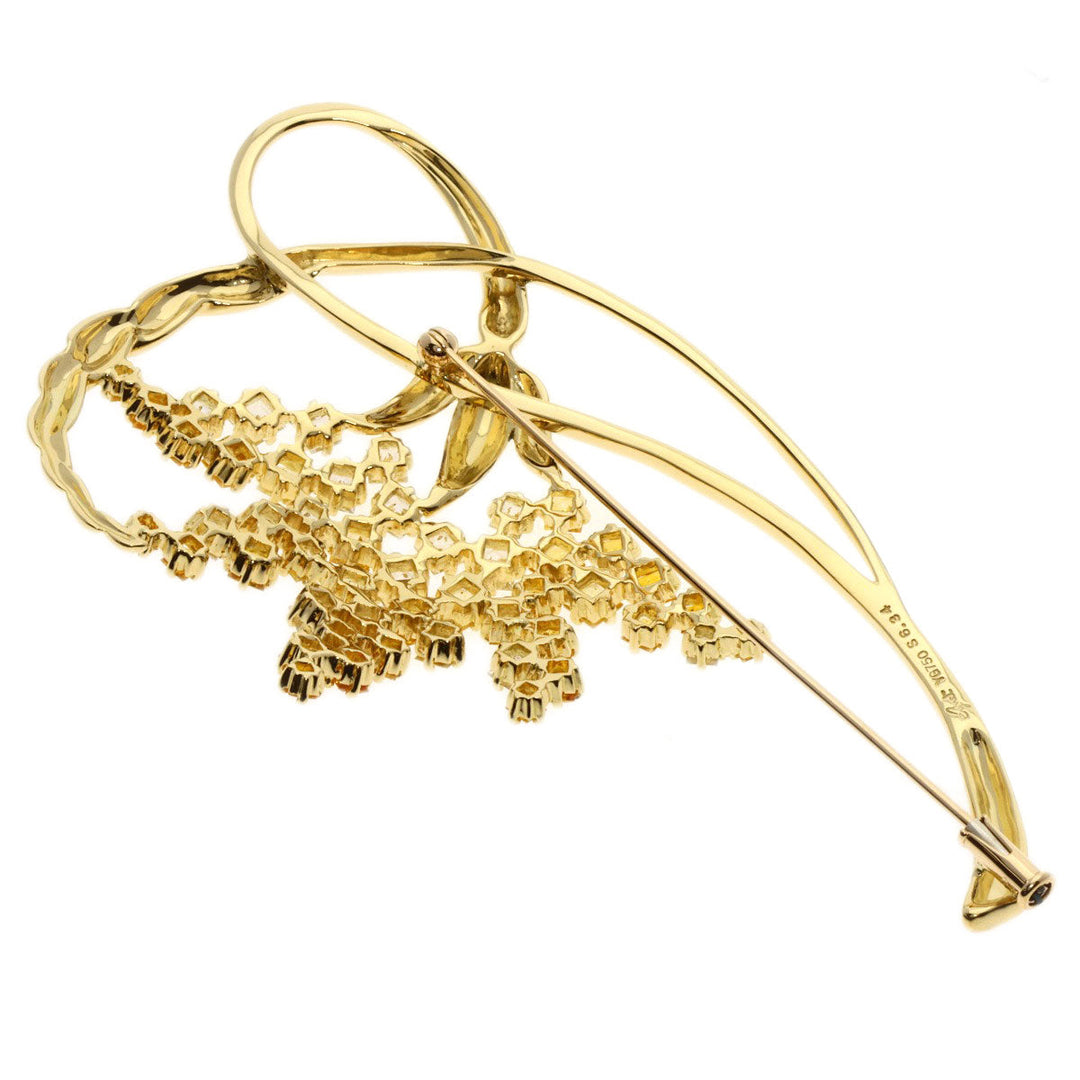 JUNE Brooch 18K Yellow Gold gold Yellow sapphire