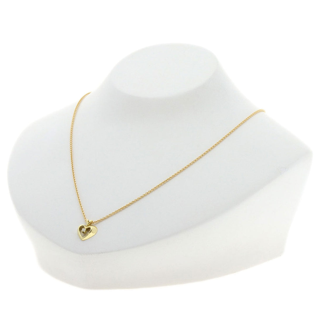 TIFFANY&Co. Necklace 18K Yellow Gold gold Heart diamond Women Used Authentic