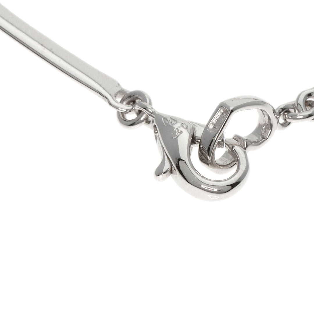 Ponte Vecchio bracelet K18WG Silver diamond Women Used Authentic