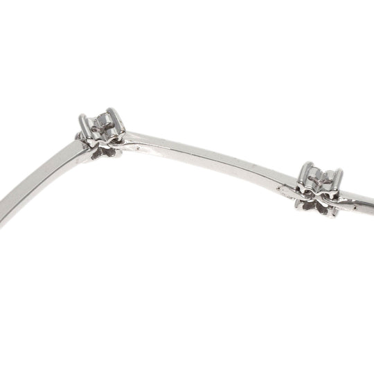 Ponte Vecchio bracelet K18WG Silver diamond Women Used Authentic