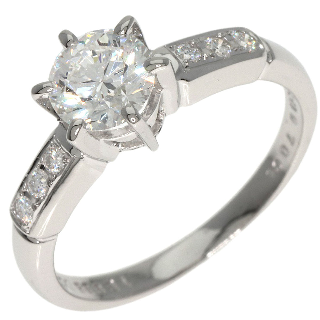 MIKIMOTO Ring PT950 Silver diamond