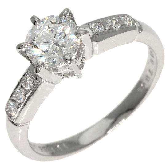 MIKIMOTO Ring PT950 Silver diamond